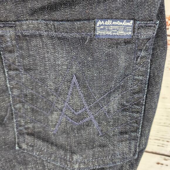 7 For All Mankind The Lexie Petite Bootcut Stretch Jeans 29 Dark Wash USA Made - Picture 3 of 10